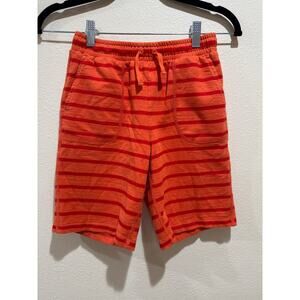 Boys Hanna Andersson Striped Jersey Shorts Orange Size 10